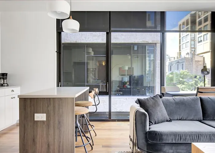 Апартаменты River N 1br W Gym Pool Wd Nr Mag Mile Chi-440