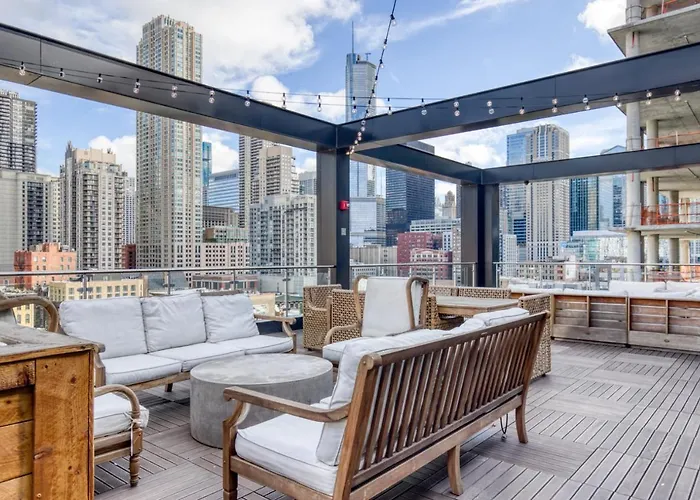 River N 1br W Gym Pool Wd Nr Mag Mile Chi-440 Апартаменты